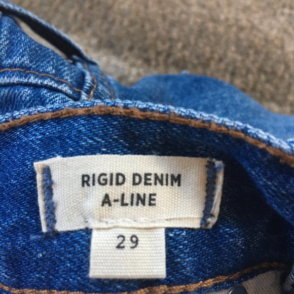 Madewell A-Line Mini Denim Skirt - Picture 3 of 6